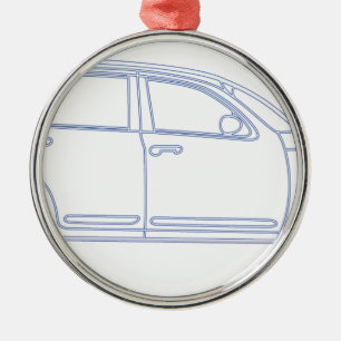 Chrysler PT Cruiser Silbernes Ornament