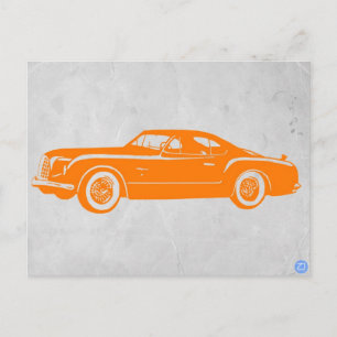 Chrysler Vintage Orange Postkarte