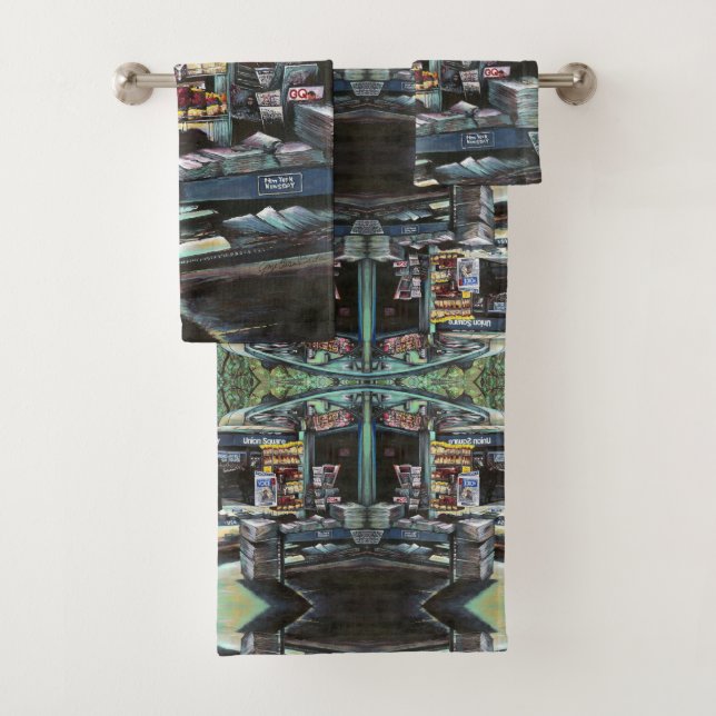 Chrysocolia Morning, Gewerkschaft Square New York  Badhandtuch Set (Insitu)