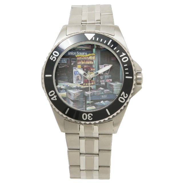 Chrysocolia Morning, Gewerkschaft Square, NYC Armbanduhr (Vorderseite)