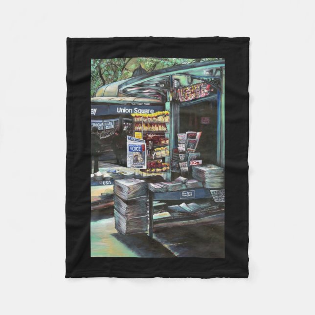 Chrysocolia Morning, Gewerkschaft Square, NYC Fleecedecke (Vorderseite)