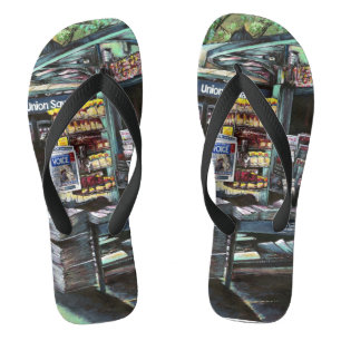 Chrysocolia Morning, Gewerkschaft Square, NYC Flip Flops
