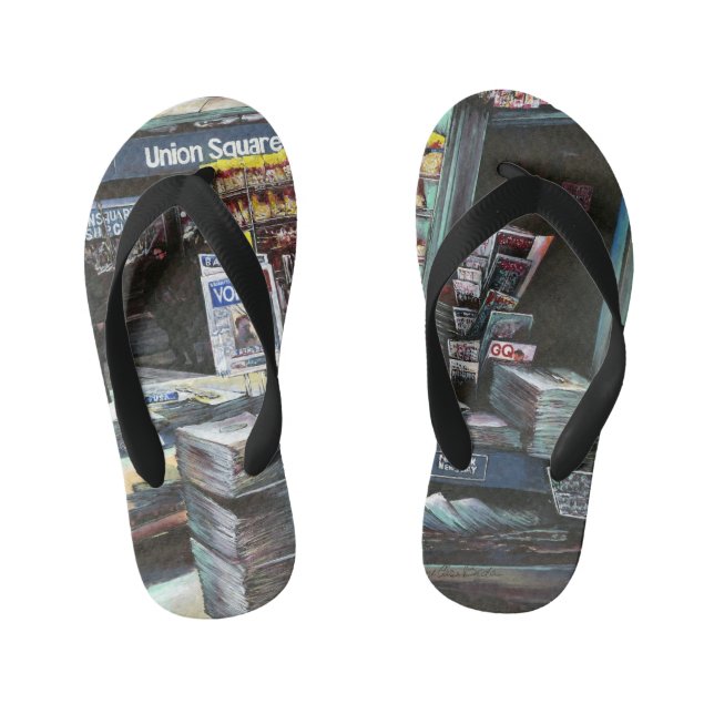 Chrysocolia Morning, Gewerkschaft Square, NYC Kinderbadesandalen (Fußbett)