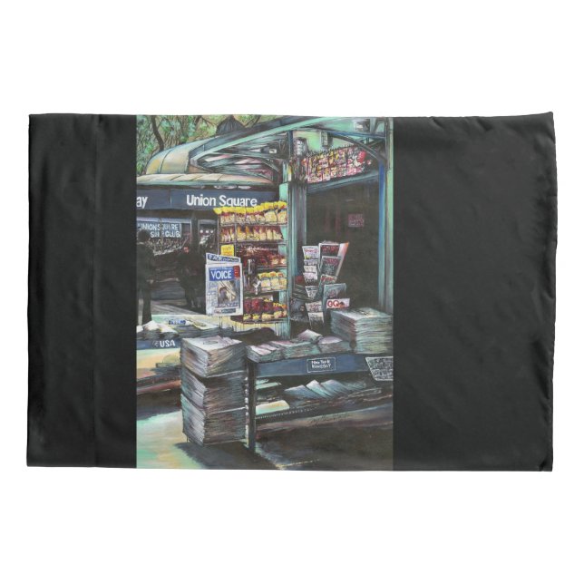 Chrysocolia Morning, Gewerkschaft Square, NYC Kissenbezug (Rückseite)