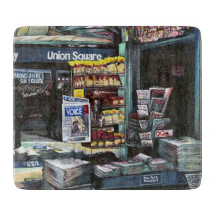 Chrysocolia Morning, Gewerkschaft Square, NYC Schneidebrett