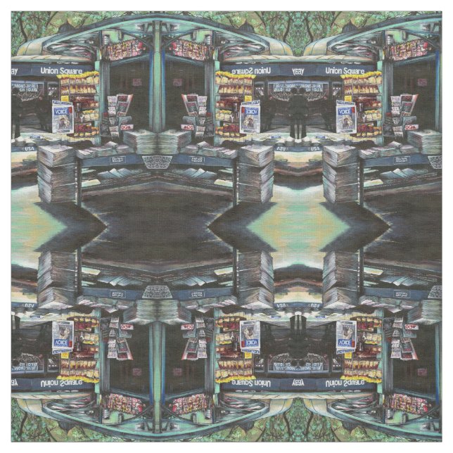 Chrysocolia Morning, Gewerkschaft Square, NYC Stoff (Muster)