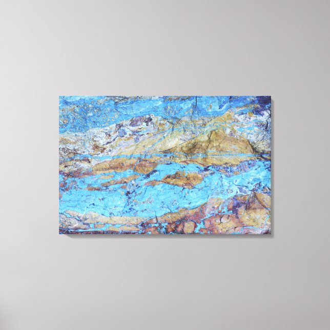 Chrysocolla (CuSiO3) Leinwanddruck (Vorderseite)