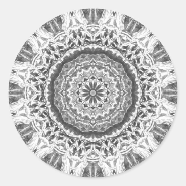 Chrystal Kaleidoskop 02 Runder Aufkleber (Vorderseite)