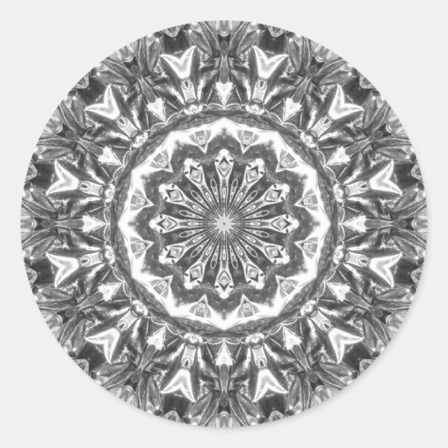 Chrystal Kaleidoskop 06 Runder Aufkleber (Vorderseite)