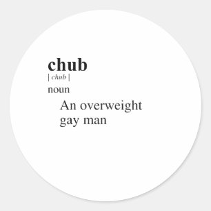 CHUB RUNDER AUFKLEBER