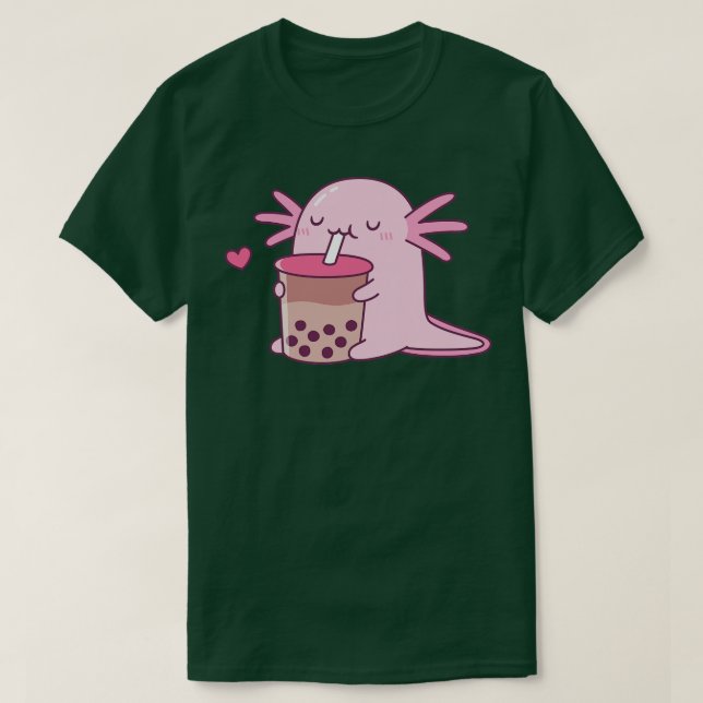 Chubby Axolotl Enjoys Bubble Tee (Design vorne)