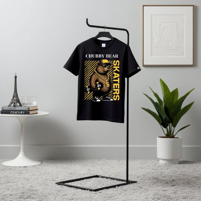 Chubby Bear Skater Grafischer T - Shirt (Von Creator hochgeladen)