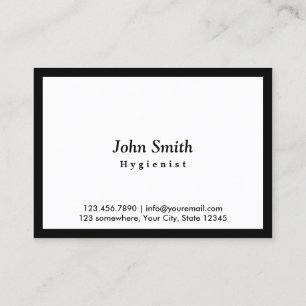 Chubby Black Border Hygienic Business Card Visitenkarte