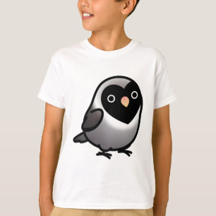 Chubby Black masked Mauve Gray Lovebird T-Shirt