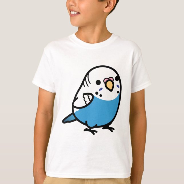 Chubby Blue Budgie - Frauen T-Shirt (Vorderseite)