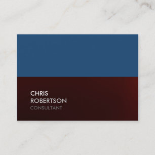 Chubby Blue Red Attractive Chic Business Card Visitenkarte
