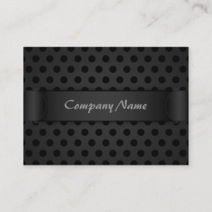 Chubby Business Card Schwarzer Polka Dot Visitenkarte