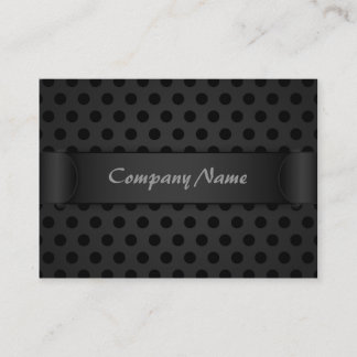 Chubby Business Card Schwarzer Polka Dot Visitenkarte