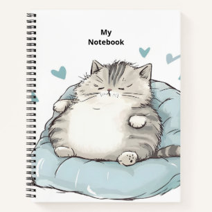 Chubby Cat Chill Vibes Notizbuch