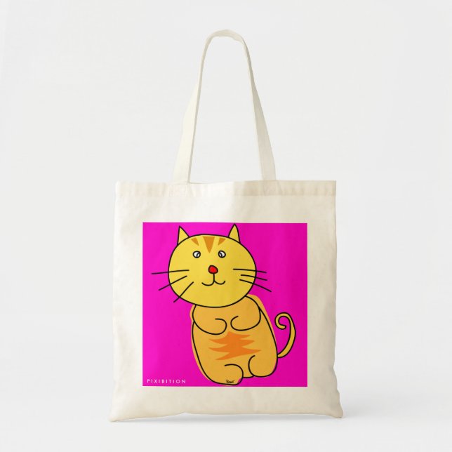Chubby Cat Tote Bag Tragetasche (Vorne)