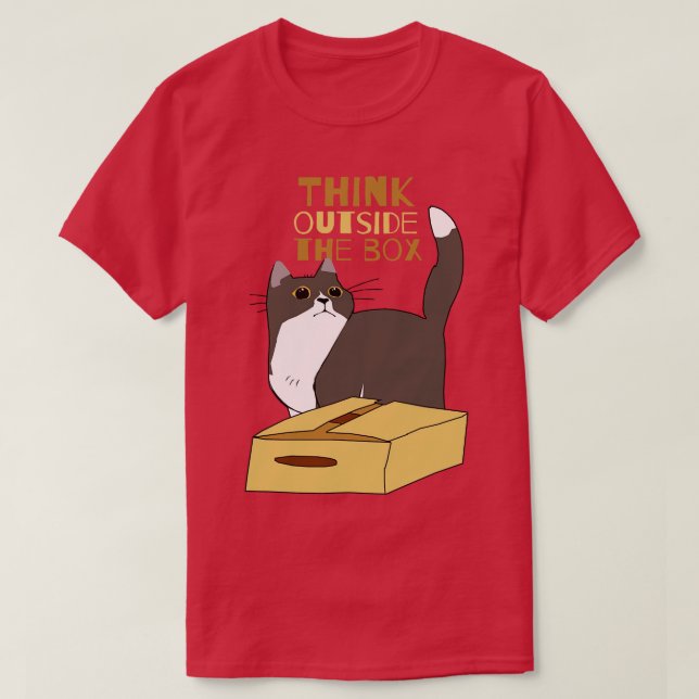 Chubby Cat und Box T-Shirt (Design vorne)