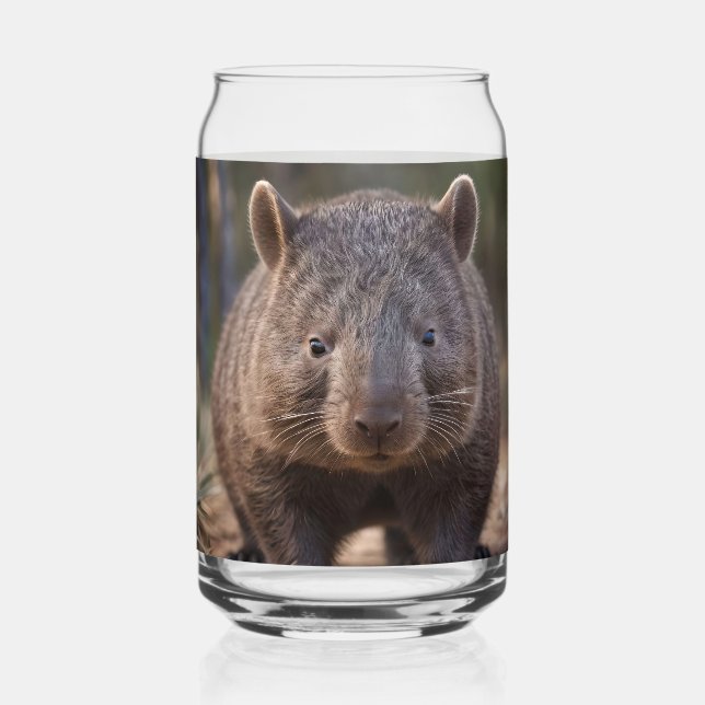 "Chubby Charm: Die Adorable Australian Wombat" Dosenglas (Vorderseite)