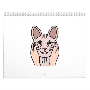 Chubby Cheeks Sphynx Cat Kalender