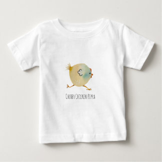 Chubby Chicken, colorfull, whimsical, illustration Baby T-shirt