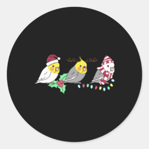 Chubby Cockatiel Decoration Parrot Kawaii Birb Runder Aufkleber