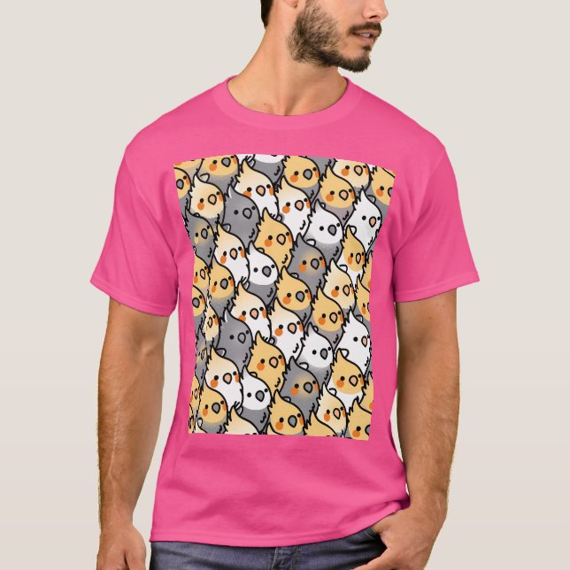 Chubby Cockatiel Party T-Shirt (Vorderseite)