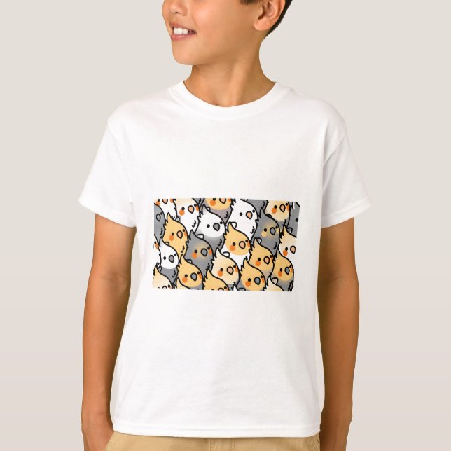 Chubby Cockatiel Party T-Shirt (Vorderseite)