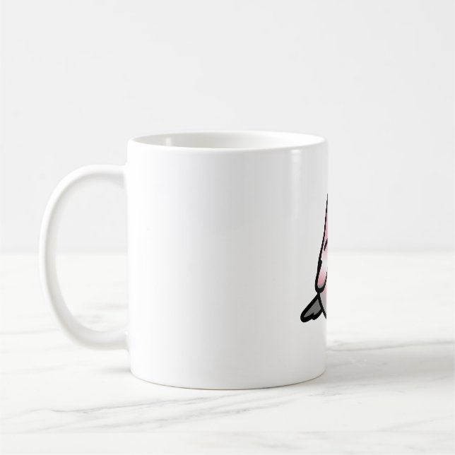 Chubby Demigirl LGBT+ Pride Lovebird Kaffeetasse (Links)