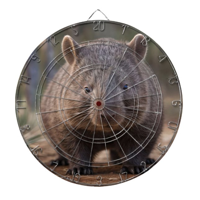 Chubby der australische Wombat,  Dartscheibe (vorne)
