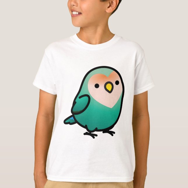 Chubby Dutch Blue Peach-face Lovebird T-Shirt (Vorderseite)