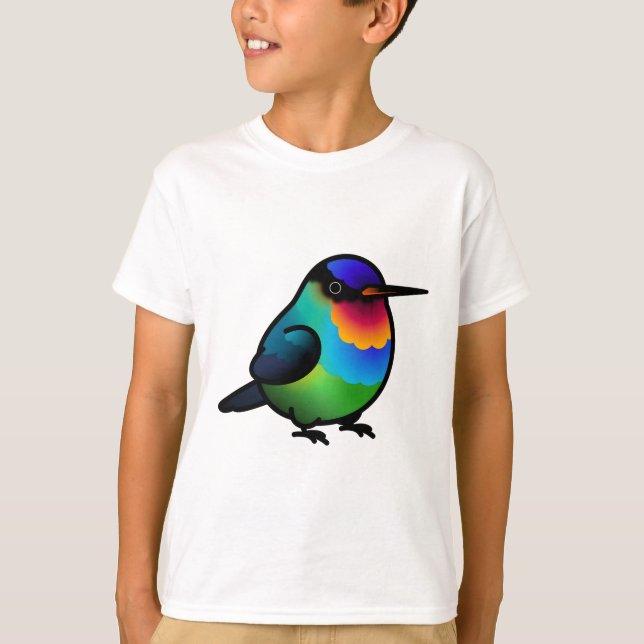 Chubby Fiery-throated Hummingbird T-Shirt (Vorderseite)