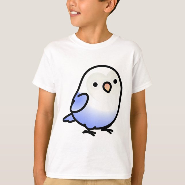 Chubby Fischer's Blue Lovebird T-Shirt (Vorderseite)
