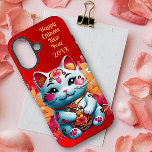 Chubby Fortune Cat Chinesisches Neujahr iPhone 16 Hülle