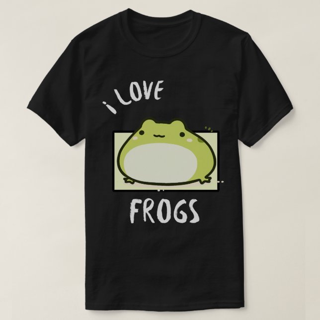 Chubby Frog I Liebe Frosch T-Shirt (Design vorne)