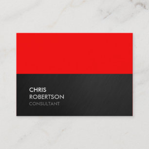 Chubby Gray Red Attractive Chic Business Card Visitenkarte