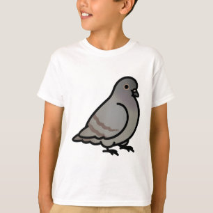Chubby Gray Rock Tan Pigeon T-Shirt