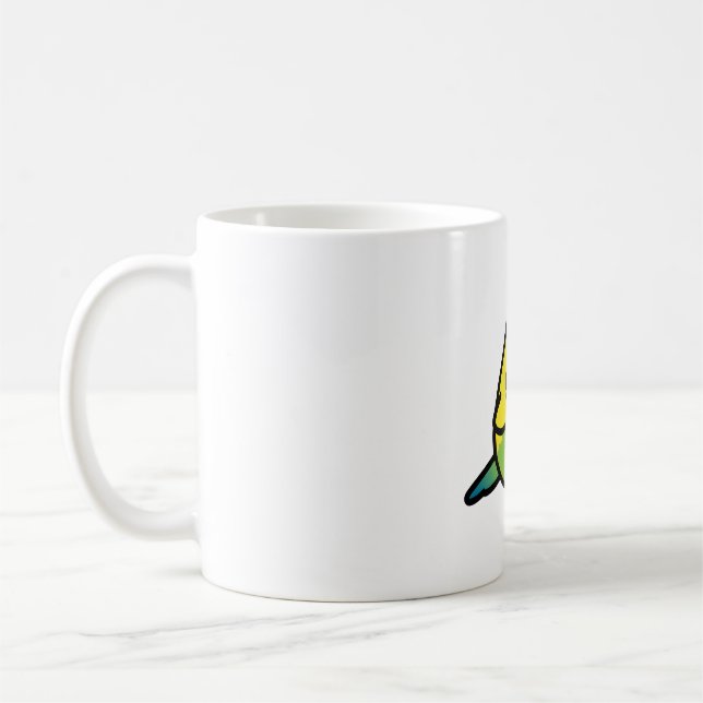 Chubby Green Budgie - Frauen Kaffeetasse (Links)