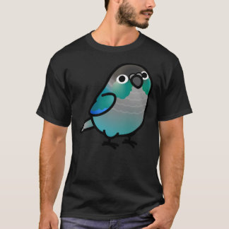 Chubby Green Cheek Conure Türkis T-Shirt