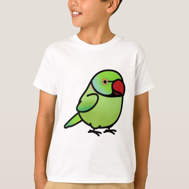 Chubby Green Indian Ringneck T-Shirt (Vorderseite)