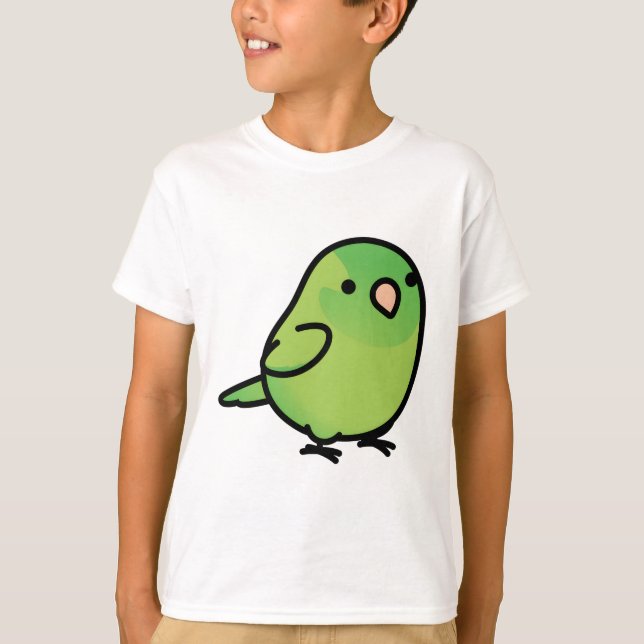 Chubby Green-Ruped-Parrotet T-Shirt (Vorderseite)