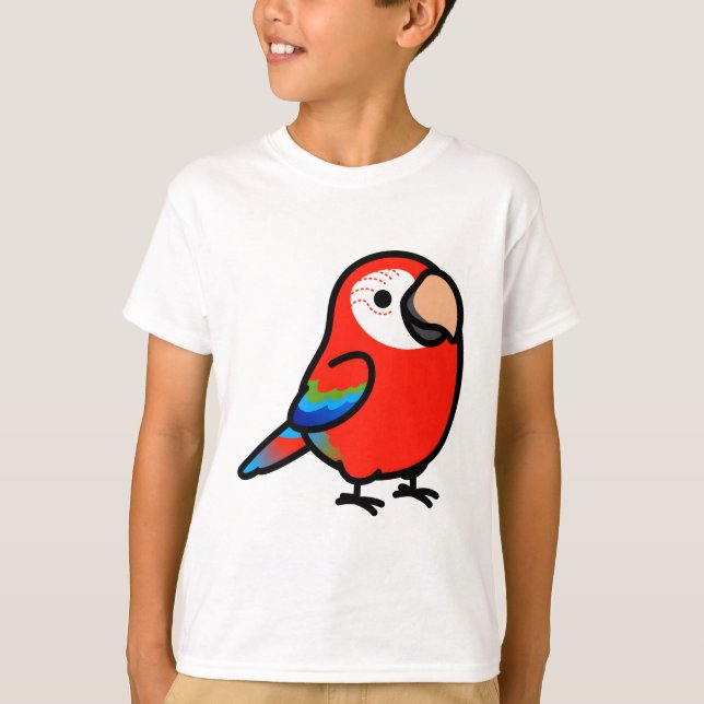 Chubby Green-Winged Macaw T-Shirt (Vorderseite)