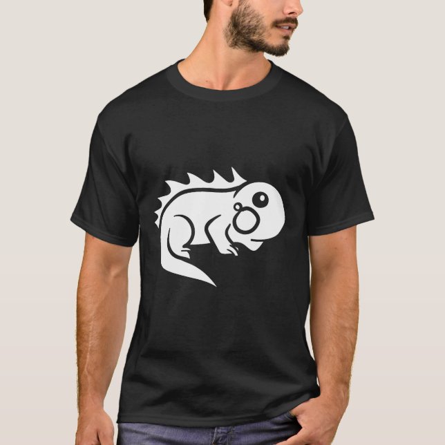 Chubby Iguana Herbivorous Lizard Sharp Eye Specie T-Shirt (Vorderseite)