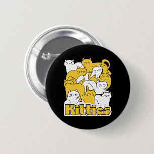 Chubby Kätzchen Design - Adorable Car Art Button