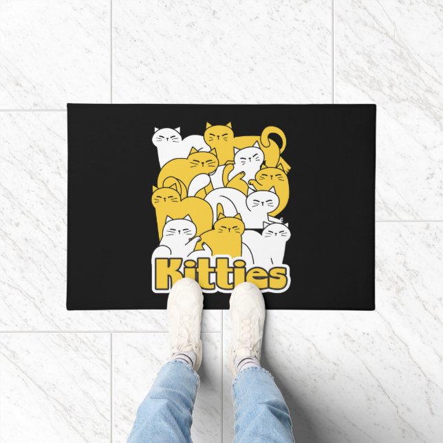 Chubby Kätzchen Design - Adorable Car Art Fußmatte (Indoor)