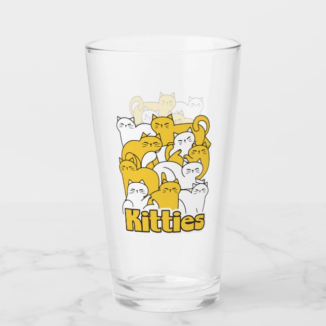 Chubby Kätzchen Design - Adorable Car Art Glas (Vorderseite)