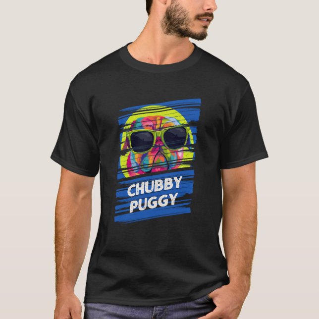 Chubby Puggy Mops Spaß Dutch Bulldog Animal Pub T-Shirt (Vorderseite)